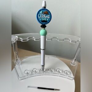Custom made beaded pen + 1 Refill I Father’s Day Gift